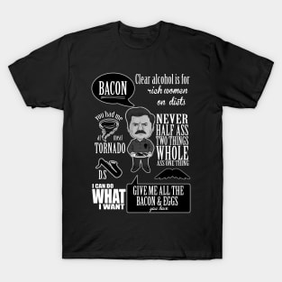 Ron Swanson Montage T-Shirt